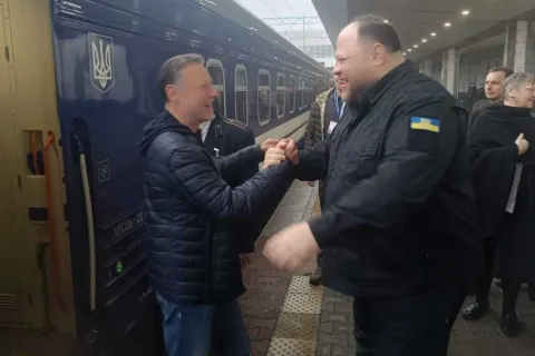 Jandroković s predsjednikom ukrajinskog parlamenta, Ruslanom Stefančukom