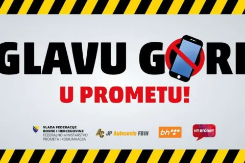 Kampanja 'Glavu gore! Stop korištenju mobitela u prometu'