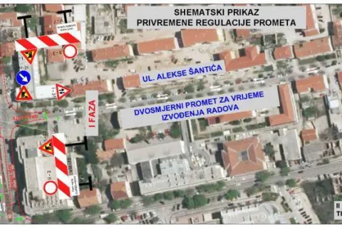 Izmjena režima prometa u Šantićevoj ulici u Mostaru