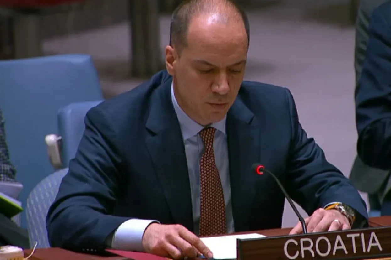 Predstavnik Republike Hrvatske u UN-u Hrvoje Ćurić Hrvatinić