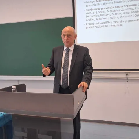 Održano predavanje prof. dr. sc. Marija Grčevića na temu "Zakon o hrvatskom jeziku i Hrvati u BiH"