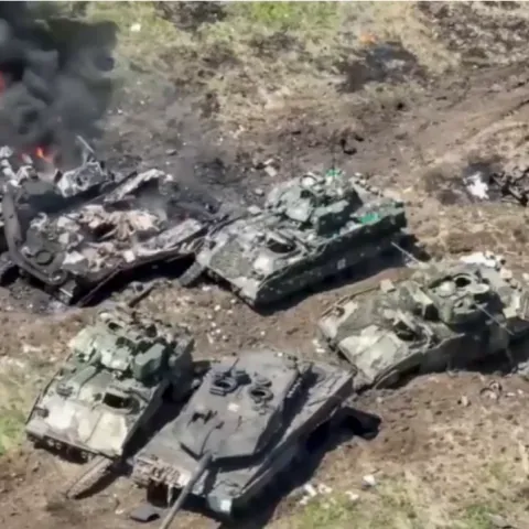 Uništeni i zarobljeni njemački tenkovi u Ukrajini