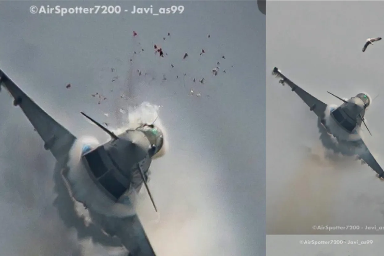 Galeb razbio kokpit borbenog aviona