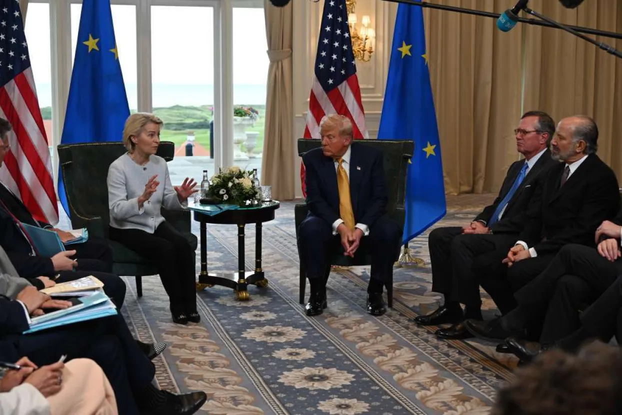 Ursula von der Leyen i Donald Trump