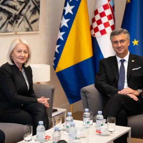 Borjana Krišto i Andrej Plenković