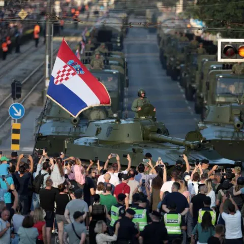Svečani vojni mimohod povodom 30. obljetnice VRO Oluja