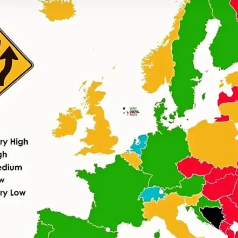 Karta kvaliteta cesta u Europi