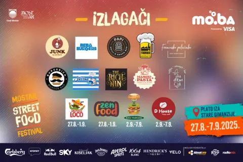 Gastro spektakl u Mostaru: Moba Street Food Festival od 27. kolovoza do 7. rujna