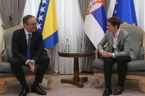 Aleksandar Vranješ i Ana Brnabić