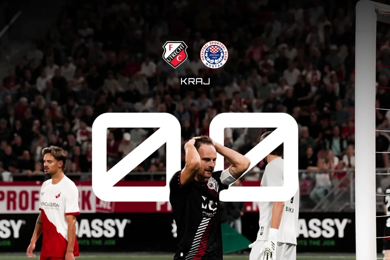 Utrecht i Zrinjski bez golova u uzvratu, Mostarci nastavljaju u Konferencijskoj ligi