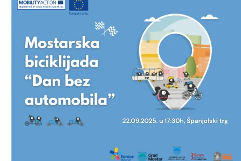 Mostarska biciklijada na Dan bez automobila
