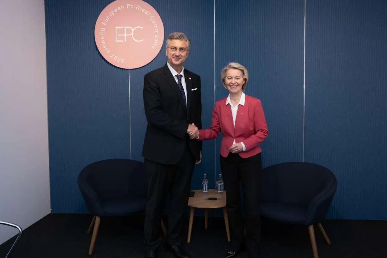 Plenković s von der Leyen