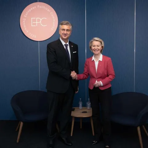 Plenković s von der Leyen