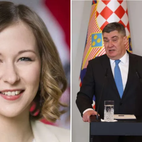 Claudia Plakolm i Zoran Milanović