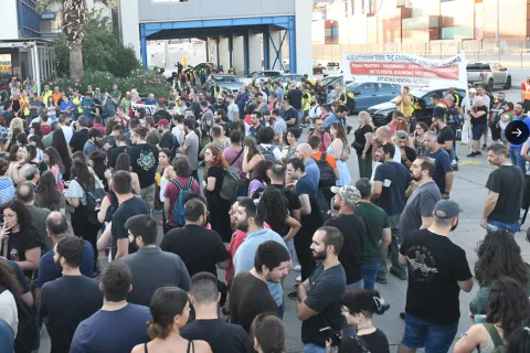 Prosvjed u Grčkoj (Ilustracija)