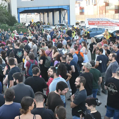 Prosvjed u Grčkoj (Ilustracija)