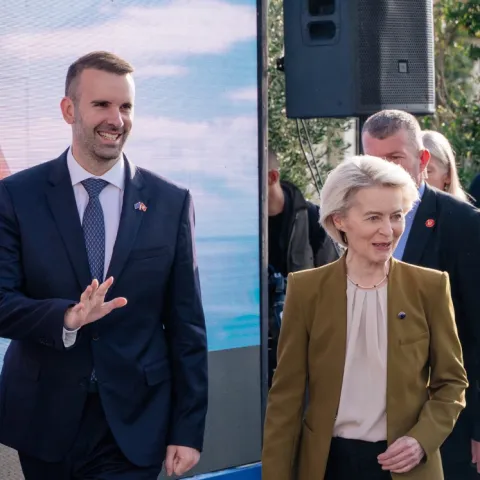 Milojko Spajić i Ursula von der Leyen