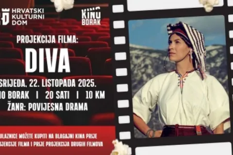 Povijesna drama Diva stiže na veliko platno u Širokom Brijegu 