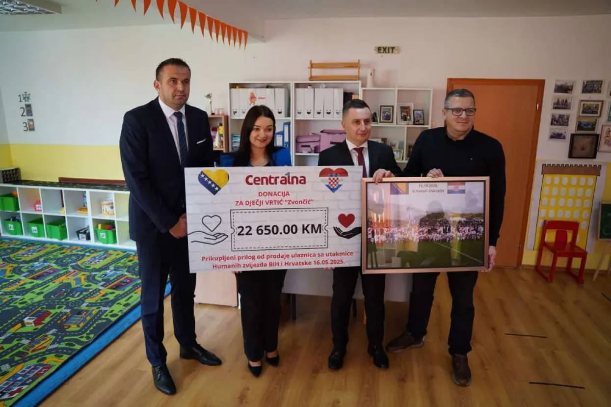 Humane zvijezde BiH i Hrvatske za dječji vrtić prikupile 22.650 KM