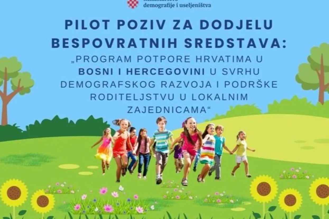 Pokrenut program potpore Hrvatima u BiH u svrhu demografskog razvoja i podrške roditeljstvu