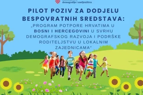 Pokrenut program potpore Hrvatima u BiH u svrhu demografskog razvoja i podrške roditeljstvu