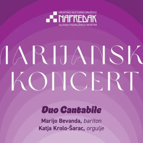 Mostar: Marijanski koncert dua 'Cantabile' u crkvi sv. Petra i Pavla