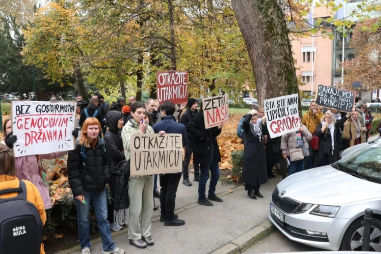 Prosvjednici u Sarajevu