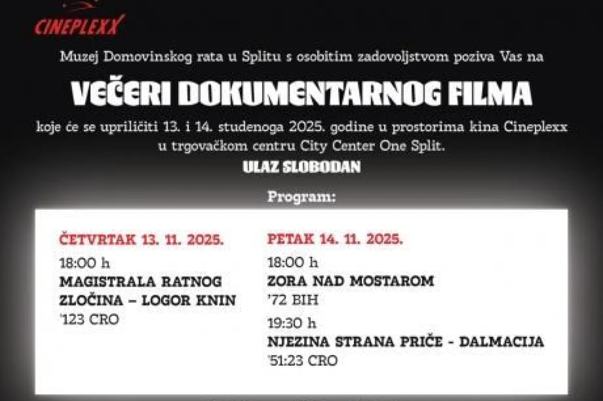 "Zora nad Mostarom" premijerno na Večerima dokumentarnog filma u Splitu
