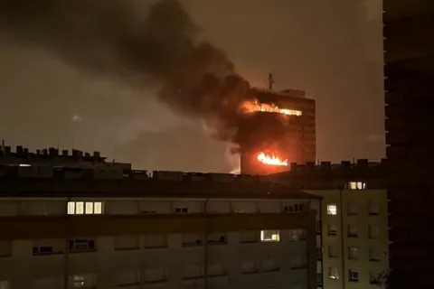 Požar u zgradi Vjesnika