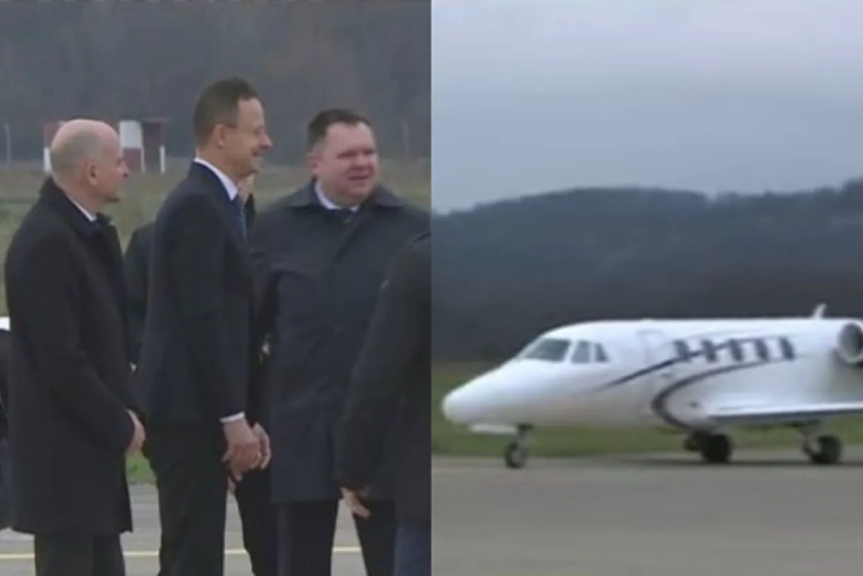 Szijj&aacute;rt&oacute; sletio na aerodrom u Banjoj Luci