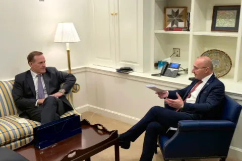 Sastanak hrvatskog ministra vanjskih i europskih poslova Gordana Grlića Radmana i američkog senatora Teda Budda
