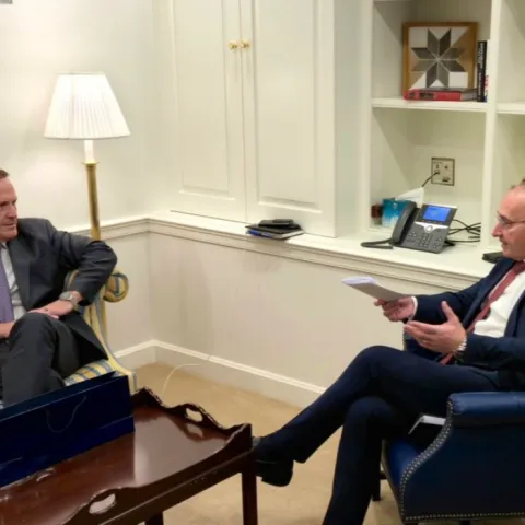 Sastanak hrvatskog ministra vanjskih i europskih poslova Gordana Grlića Radmana i američkog senatora Teda Budda