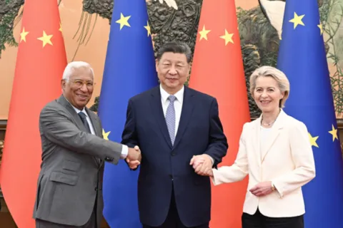 Jinping i von der Leyen