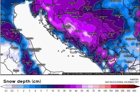 Procjena dubine snijega