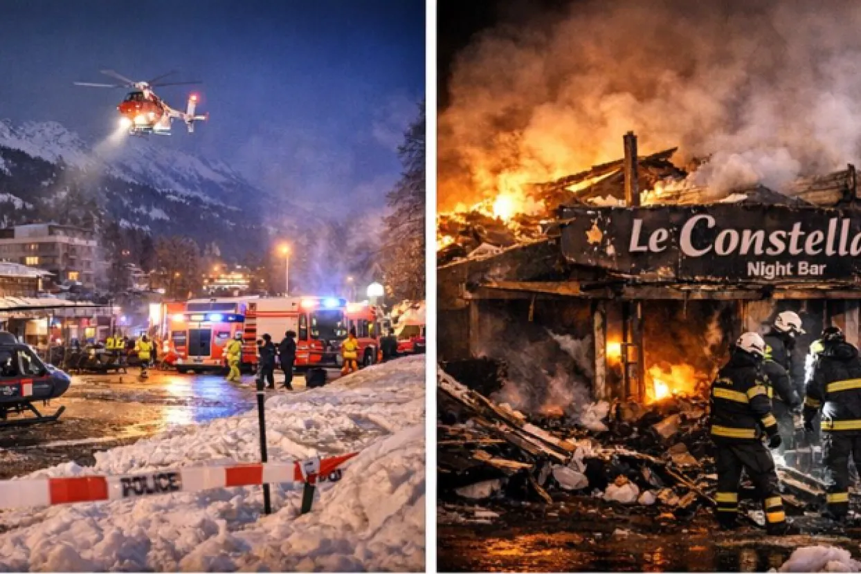 Požar u baru u Crans-Montani