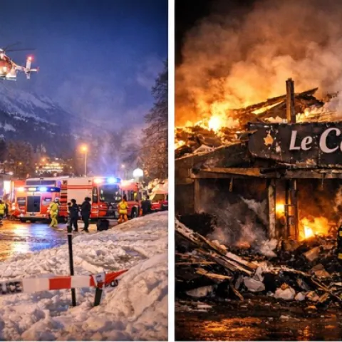 Požar u baru u Crans-Montani