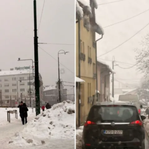 Kaos u Sarajevu zbog snijega
