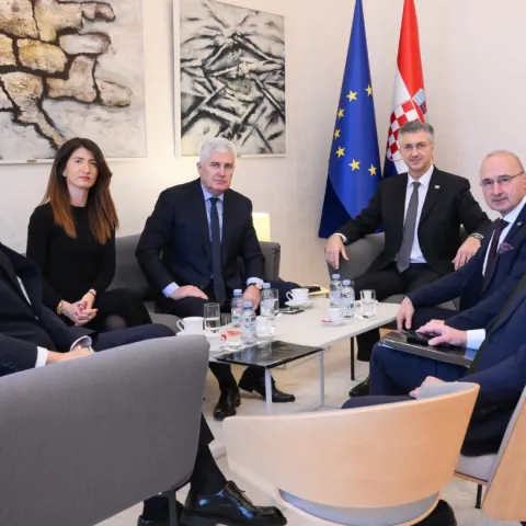 Sastanak Čovića i Plenkovića