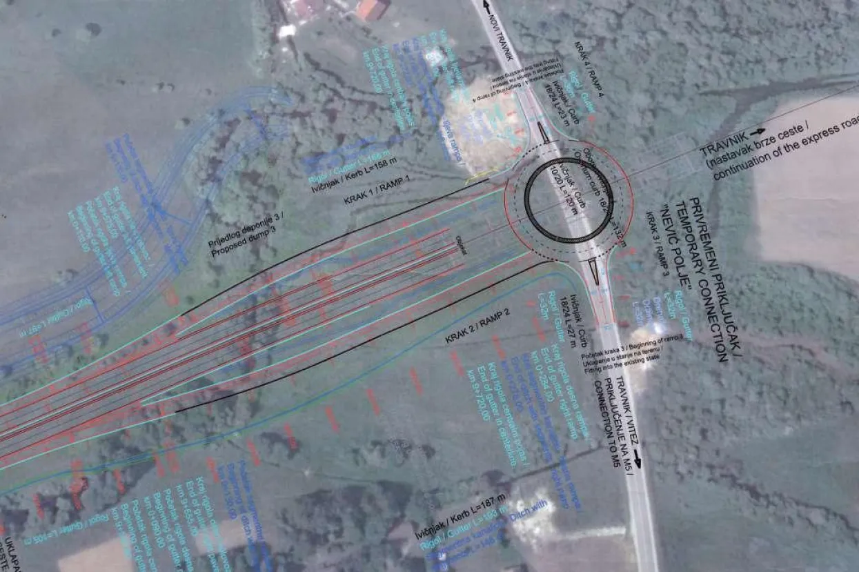 Prva dionica brze ceste La&scaron;va &ndash; Nević Polje