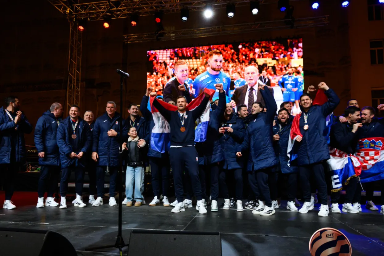 Doček hrvatskih rukometa&scaron;a