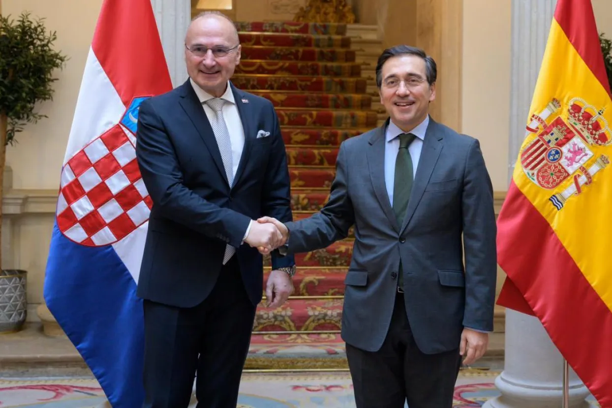 Grlić Radman u Madridu sa &scaron;panjolskim kolegom Albaresom