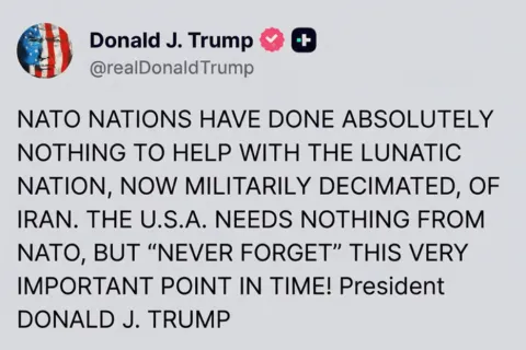 Objava Donalda Trumpa