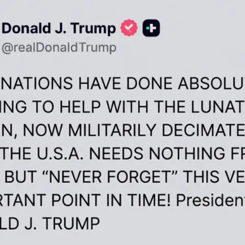 Objava Donalda Trumpa