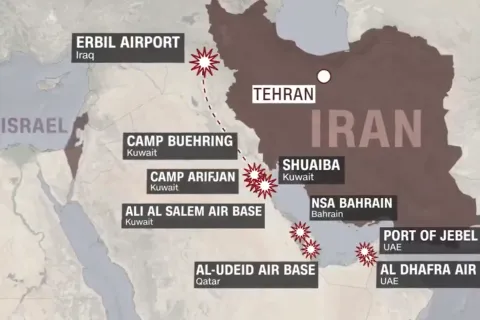 Napadnute američke baze oko Irana