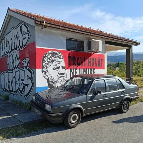 Građani spriječili uklanjanje murala Slobodana Praljka u Ortije&scaron;u pored Mostara