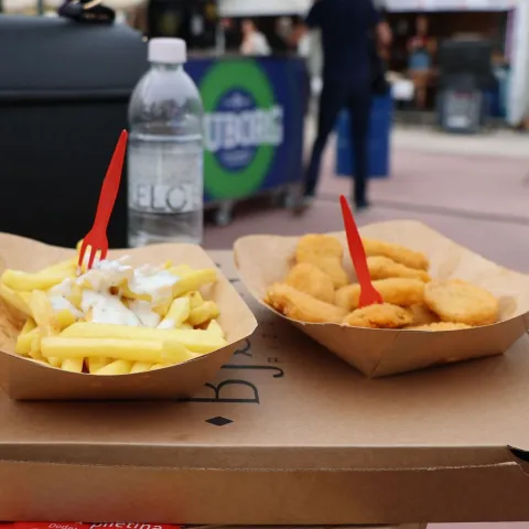 &Scaron;IROKI BRIJEG, 21. srpnja (FENA) - Gurmani i ljubitelji dobre glazbe od večeras imaju priliku okusiti ne&scaron;to drugačiju hranu i uživati u dobrim koncertima na Festivalskom trgu parka Sajmi&scaron;te u &Scaron;irokom Brijegu gdje je počeo četvrti Street Food Festival. (Foto FENA/Branka Soldo)