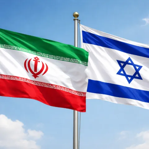 Zastave Irana i Izraela
