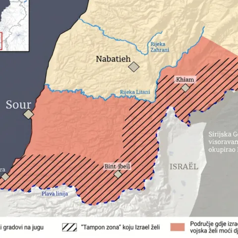 Izrael podijelio teritorij južnog Libanona na tri zone