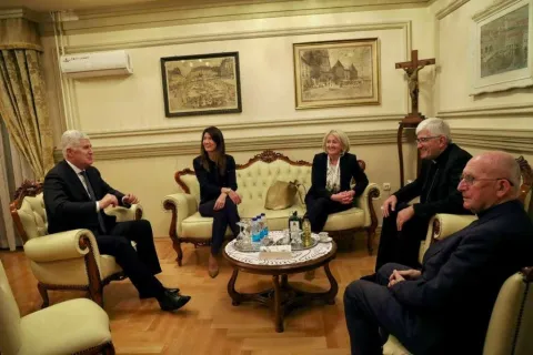 Čović, Kri&scaron;to i Filipović s biskupom Majićem u Banjoj Luci