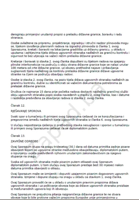 sporazum koji će se potpisati u Dubrovniku 5